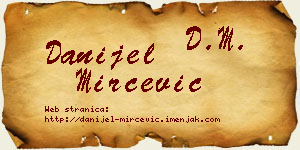Danijel Mirčević vizit kartica